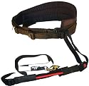 110JO/2 Julius K9® Jogging belt with rubber leash - for jogging or carefree walks with two free hands - size 2 for dogs 25-70 kg - color: belt -> dark blue / leash -> black