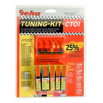 Geha CT01 CLI8/PGI5 Tuning Adapter inkl. 5 Patronen Geha CT01 CLI8/PGI5 Tuning Adapter inkl. 5 Patronen