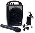 Hisonic HS120B Portable PA System with Wireless Microphones. Color, Black