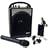Hisonic HS120B Portable PA System with Wireless Microphones, Black