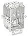 2 Inch Deep Switch Box With Clamps For Nonmetallic Sheathed Cable With Old Work Clips-10 per case