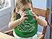 modern-twist Baby Silicone Bucket Bib, Crocodile Cuddles, Green