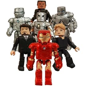 Iron Man Movie Minimates Set of 8, includes Chase Mark II