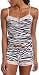 Baby Phat Women's 2Pc Zebra Print Cami Hot Short Set,Zebra Print,Medium