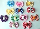 Pack of 12 Dog Hair Boutique Bows Large 2.5 inch size, Great for Easter/Spring/Summer designed and handmade exclusively by PET Expressions