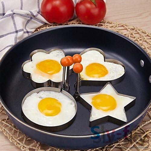 New Stainless Steel Pancake Mold Mould Fried Egg Shaper Cook Kitchen Tool