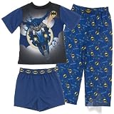Batman Blue Cycle Three Piece Pajamas for Boys