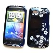HTC Sensation 4G (T-Mobile) Snap-on Protector Hard Case Image Cover "Midnight Flowers" Design