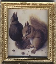 Dollhouse Artwork Framed Print of Squirrels by Durer