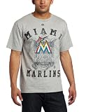 MLB Mens Miami Marlins  Concentration (STEEL HEATHER, Medium)