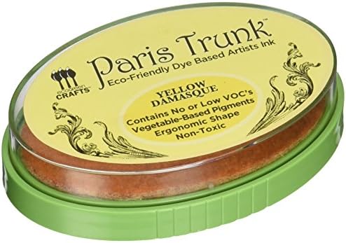 Eco Green Crafts Paris Trunk Dye-Based Artists Ink, Yellow Damasque