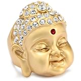 Andrew Hamilton Crawford Zen Gold Buddha Ring