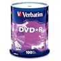Verbatim 95098 4.7 GB up to16x Branded Recordable Disc DVD+R 100 Disc Spindle