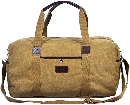 Eastern Time Canvas Travel Bag Large Tote Handbag Duffel Weekend Bag(ET-2002,Olive Green)