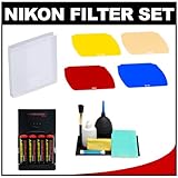 Nikon SJ-4 Speedlight Color Filter Set for the SB-700 Flash with Batteries  ....