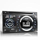 XOMAX XM-2CDB614 MP3 Autoradio mit CD-Player Bluetooth Freisprecheinrichtung CD USB Anschluss SD Karten-Slot WMA Doppel DIN (DIN 2) inkl. Fernbedienung
