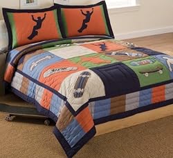 Cool Skate Full / Queen Quilt with 2 Shams