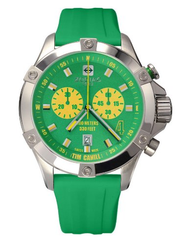 Zodiac Allstar Limited Edition Tim Cahill Green Mens WATCH ZO6910