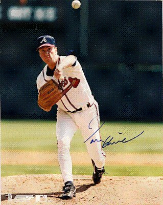 Autographed/Hand Signed 8x10 Photo Tom Glavine Atlanta Braves
