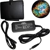 HQRP Kit (AC Adapter / Power Supply, Black Leather Carrying Case and Mousepad) for ASUS Eee PC 900 900A 900HA 900HD 900SD Netbook / Subnotebook