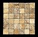 Philadelphia 2 X 2 Tumbled Travertine Mosaic Tile - 6 X 6 Sample