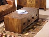 Dakota style 8 drawer coffee table solid mango wood Brand New. Available for immediate despatch!