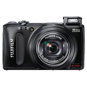 Fujifilm FinePix F505 16 MP CMOS Sensor and 15x Optical Zoom Digital Camera with 4 GB Class 10 SD Memory Card - Black: Camera &amp; Photo