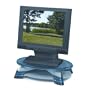 Fellowes(R) LCD Monitor Riser, Translucent Graphite Top With Platinum Base