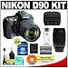 Nikon D90 Digital SLR Camera with 18-105mm AF-S DX VR Nikkor Lens [Outfit] + Nikon 70-300mm Lens + 16GB Cameta Bonus Accessory Kit