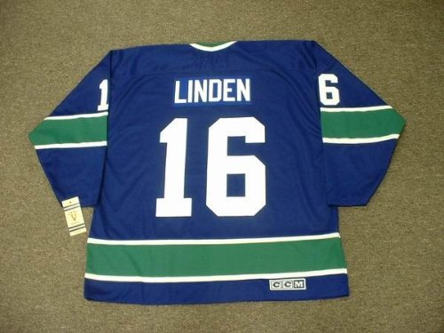 Buy TREVOR LINDEN Vancouver Canucks 1970's CCM Vintage Throwback Home NHL Hockey Jersey