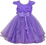 Girls  Flower-Girl Dress/Party Dress  With Pearls