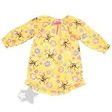 Yellow Monkey Satin Nightgown for Girls