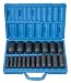 Grey Pneumatic Corp 1319D 1/2'' Drive Deep Length Fractional Master Set - 19 Piece