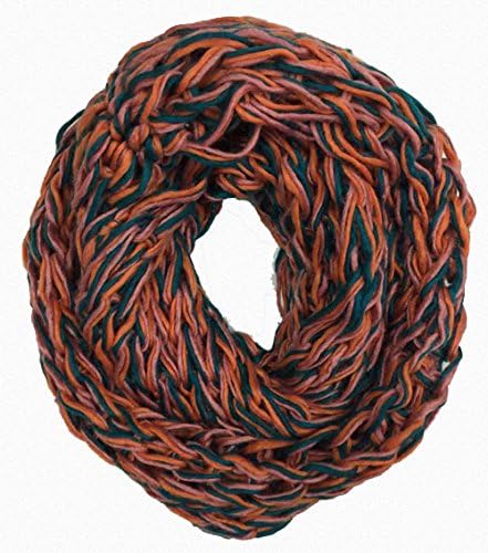 Mode Boutique Thick Winter Infinity Scarf Selection Mixed Color Twist, Three Color Twisted