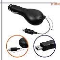 KFZ-Ladekabel f&uuml;r TomTom-Navigationsger&auml;te Go 520, Go 720, Go 920, Go520, Go720, Go920 Tom Tom Go V3 520T, 720T, 920T, One XL Regional & Europe !retractable!