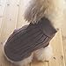 Tangpan Turtleneck Classic Straw-Rope Pro Pet Dog Sweater Apparel (Brown,M)