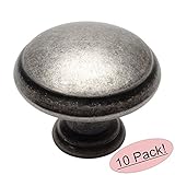 Cosmas 5422WN Weathered Nickel Cabinet Hardware Round Mushroom Knob - 10 Pack