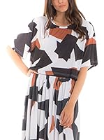 Kova Design Vestido (Blanco / Negro / Teja)