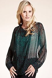 Petite Pleated Spot Print Longline Shell Top