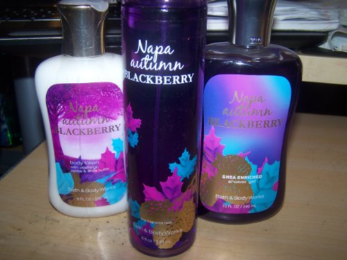 Compare Prices 3 Piece Bath Body Works Napa Autumn Blackberry