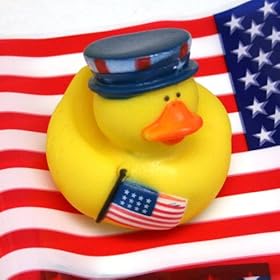 One Dozen (12) Patriotic 4th of July Rubber Duckys