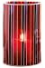 Tag Patriotic Stripe Mosaic Hurricane Candle Lantern, 9-Inches Tall x 5.5-Inches Diameter
