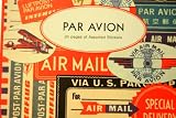 24 Pages of Cavallini Par Avion Vintage Air Mail Stickers Assorted Styles (100+ stickers)