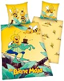 Herding 440659050 Bettw&auml;sche Biene Maja 80 x 80 + 135 x 200 cm; Linon