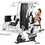 Body Solid SELECTORIZED Home Gym with Lamar L-7350 Walk-Thru Recumbent Exercise Bike EXM4000S_7350