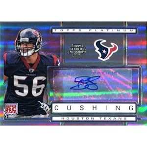 Brian Cushing Autographed 2009 Topps Platinum Rookie Card - NFL Autographed Rookie Cards