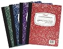 Mead Composition Book 12-Pack: 100 pages, wide ruled, assorted colors (09918)