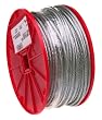 Campbell 7000427 Uncoated Cable on Reel, 1/8" Diameter, 500' Length, 340 lbs Working Load Limit