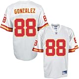 Reebok NFL Equipment Kansas City Chiefs #88 Tony Gonzales White Youth Replica Jersey