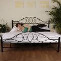 Metallbett inkl. Lattenrost "De Luxe" 180x200
